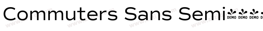 Commuters Sans Semi字体转换